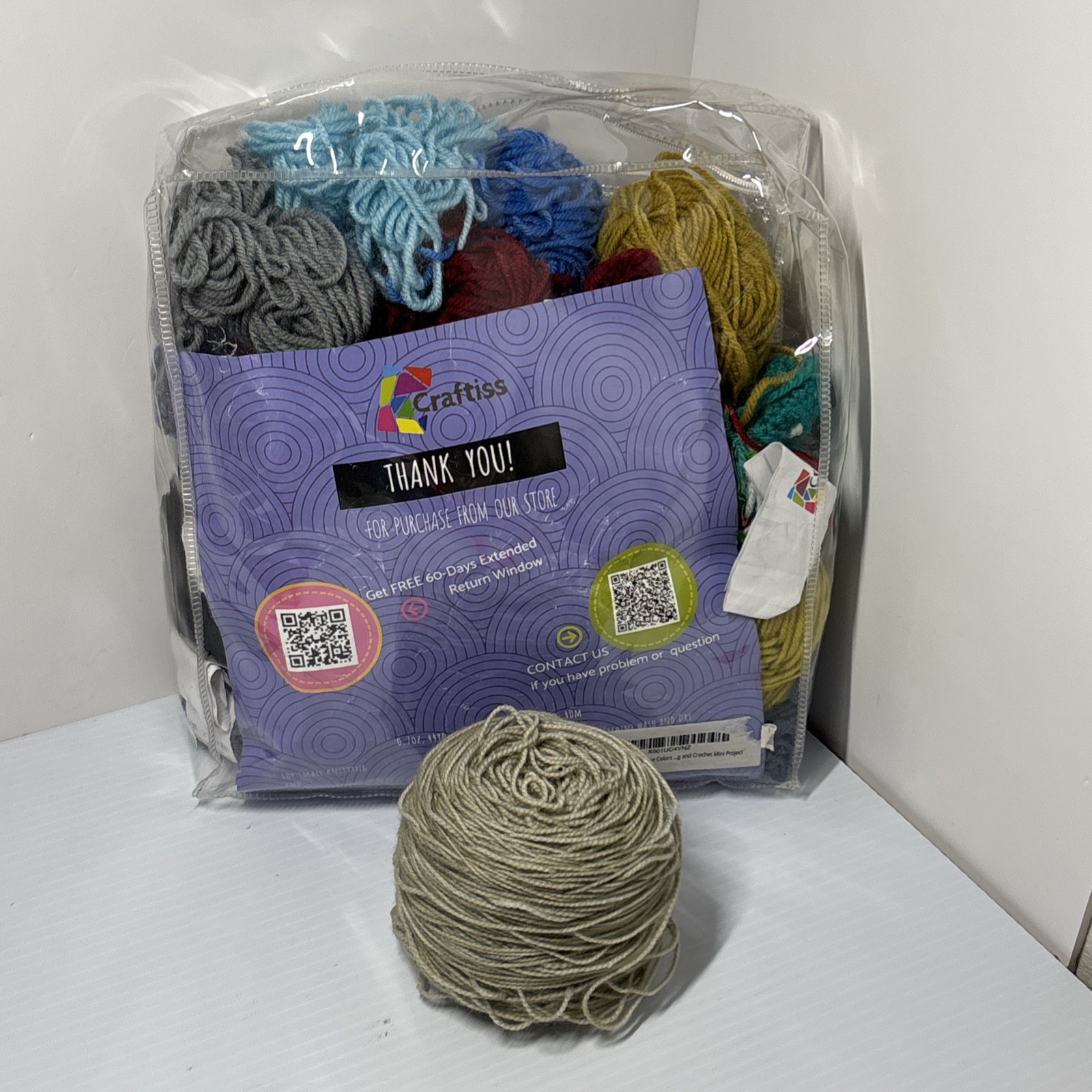 Yarn Lot Craftiss Variety Pack Bundle Mixed Multicolor Bulk