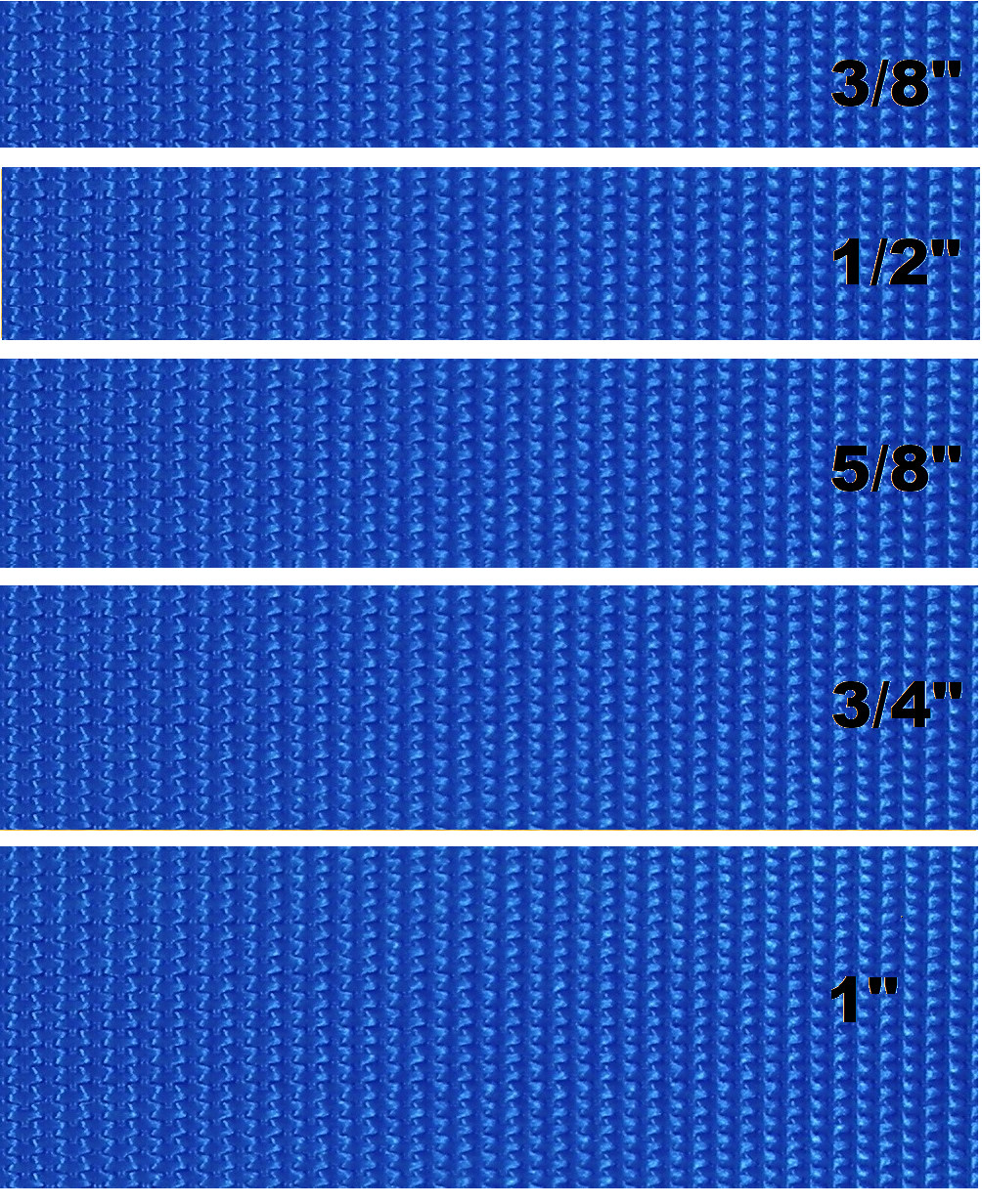 ROYAL BLUE Light Weight Nylon Webbing-5 WIDTHS-2, 5, 10, 25, 50, or 100 YARDS