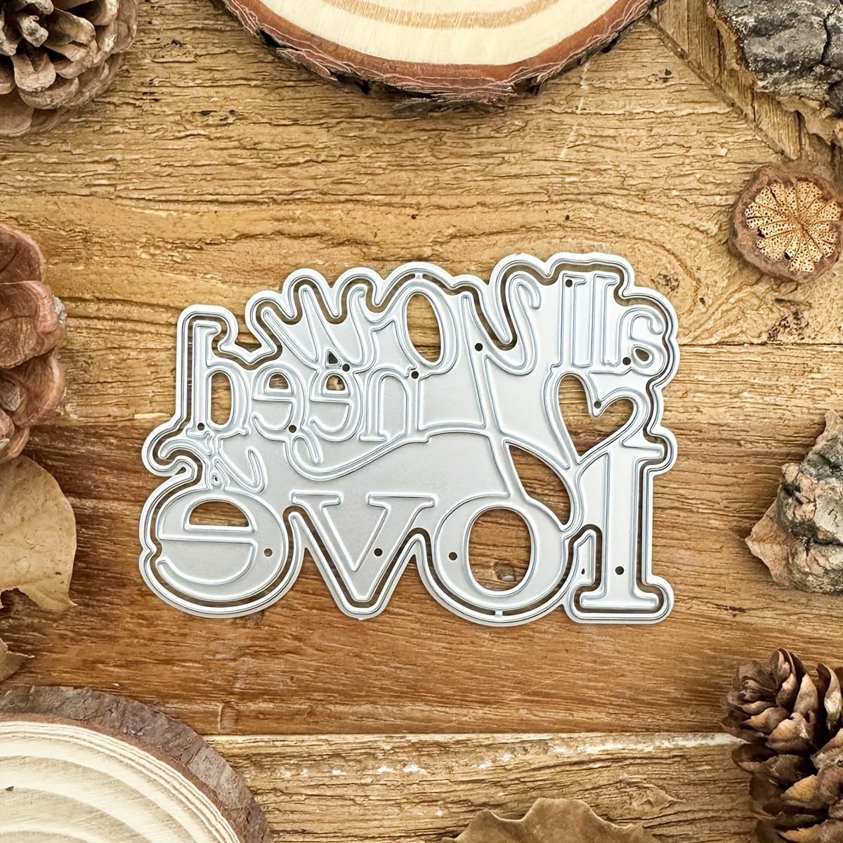 All You Need Is Love Die-Cuts, Carbon Steel Metal Cutting Dies for DIY Scrapbook