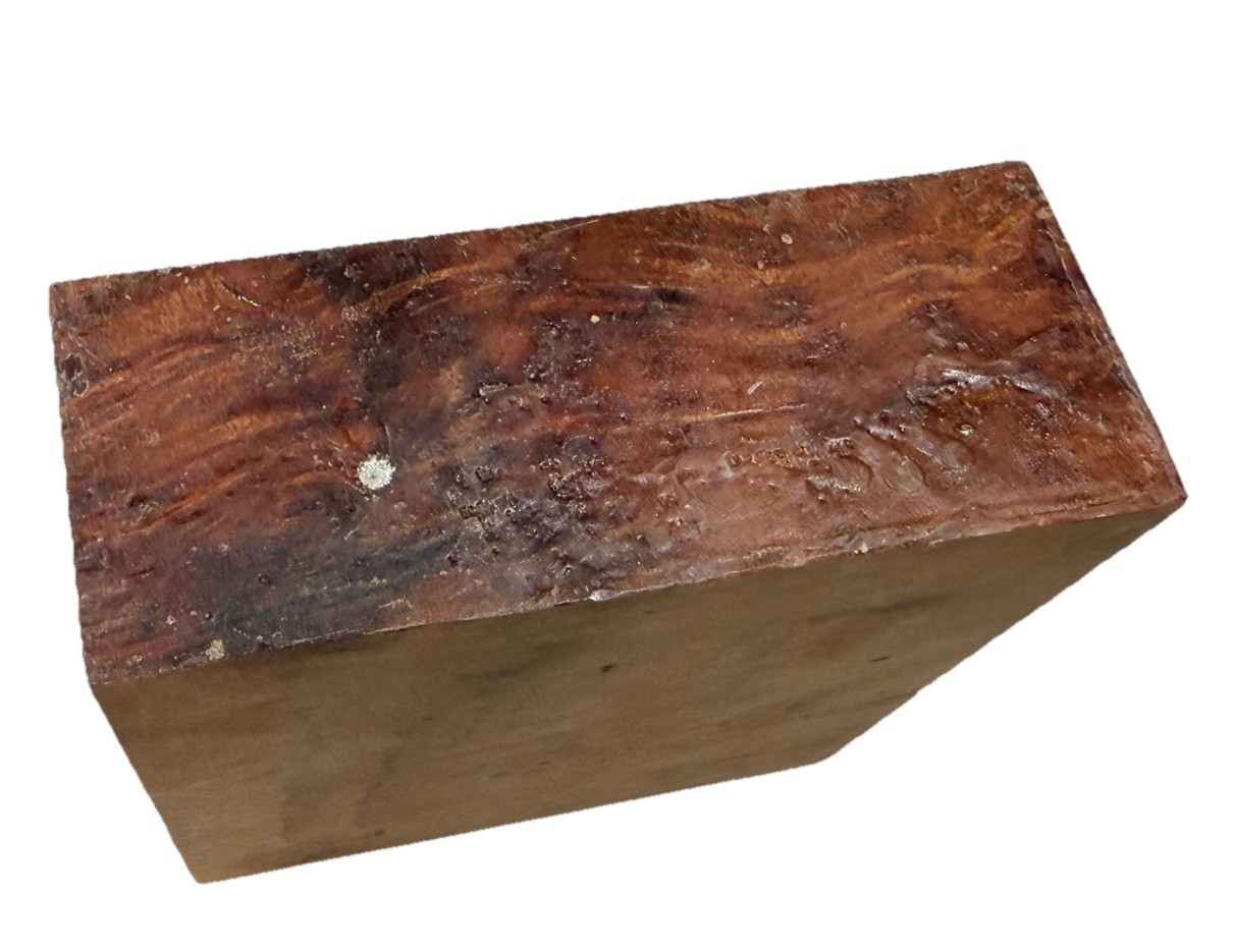 Camphor burl Wood Bowl turning blank 6-7/8” x 6-7/8” x 2-3/4” (z43) air-dried