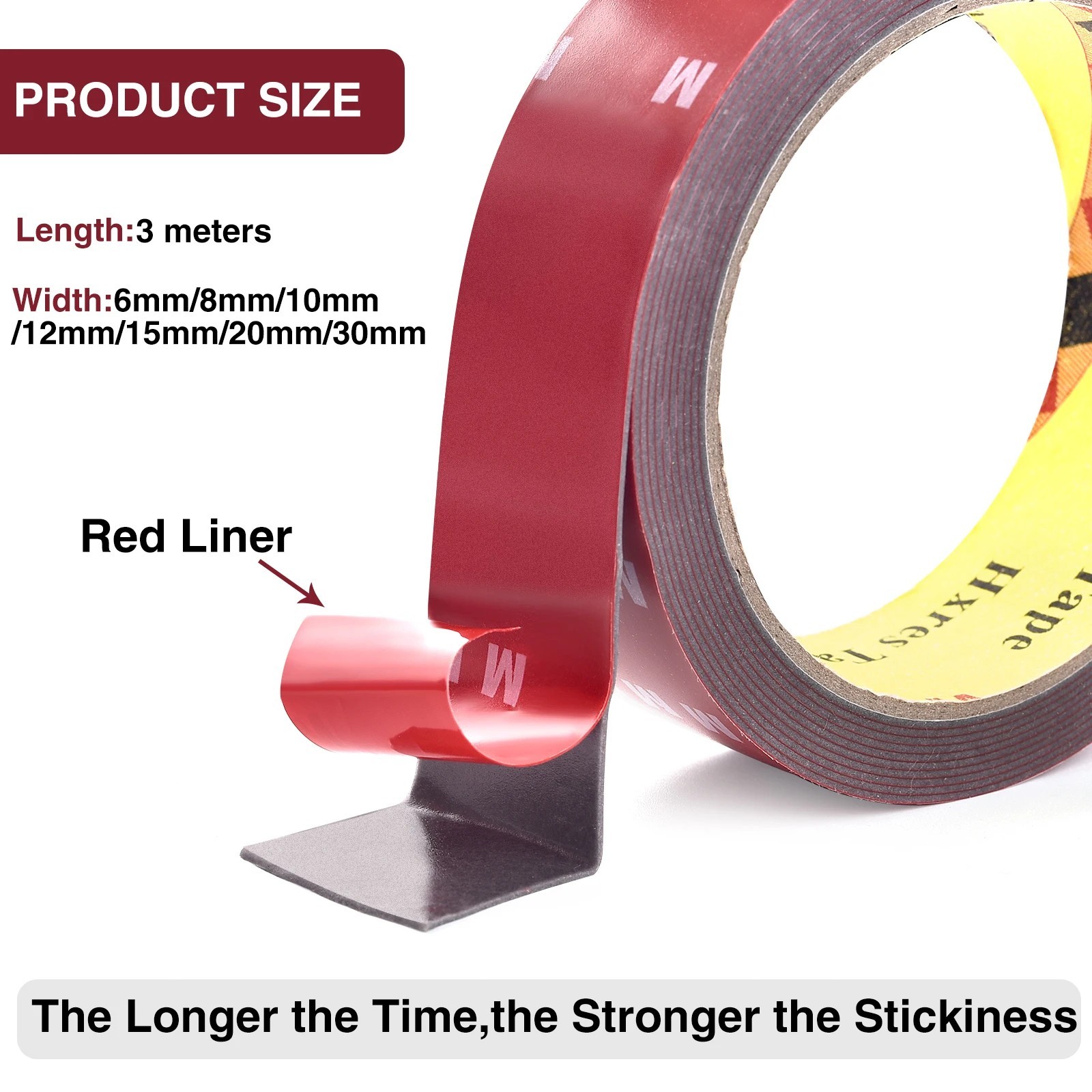 Automotive Double-Sided Adhesive Tape for Strong Permanent Car Exterior Repair