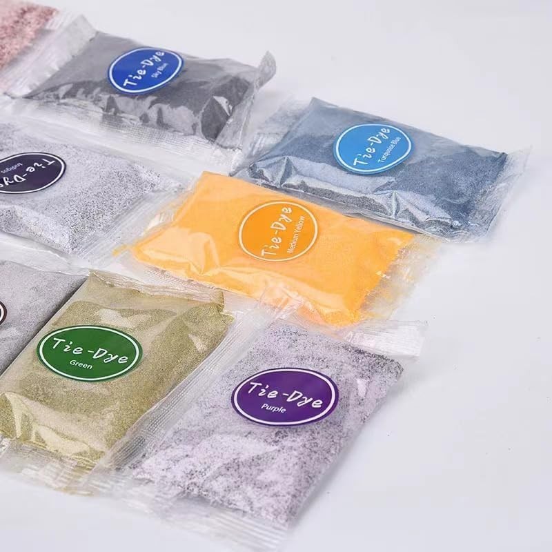 36 Colors Tie Dye Powder Kit for Fabric DIY Rainbow Party Arts & Crafts
