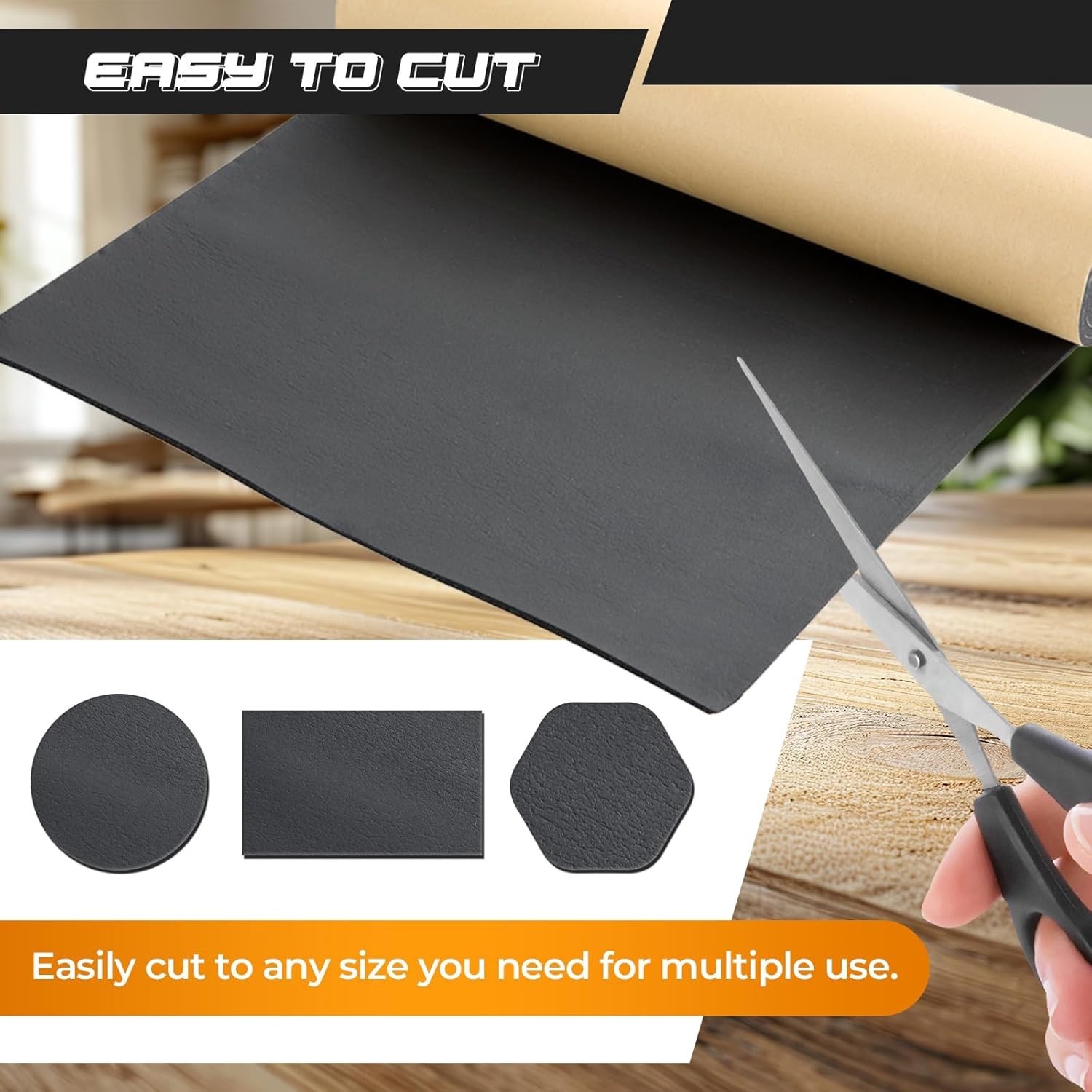 Durable 1/8” Thick Adhesive Neoprene Foam Sheet for DIY Crafts – 12” x 48”