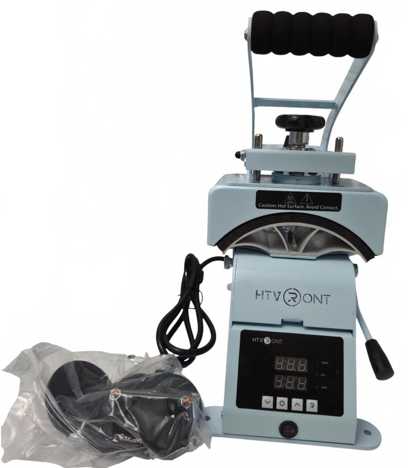 HTVRONT Manual Hat Heat Press Machine with Small and Big Platens