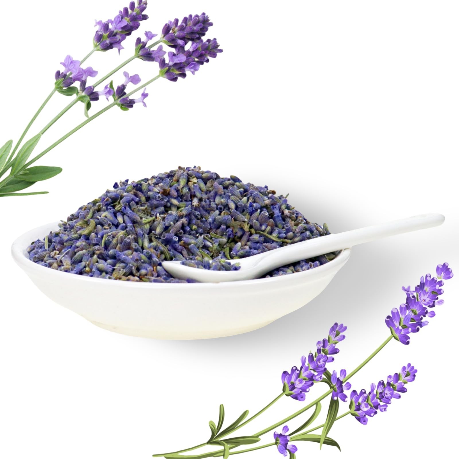 Dried Lavender Flowers 7oz (200g), Aromatic Lavender Buds for Bath Soaks DIY …