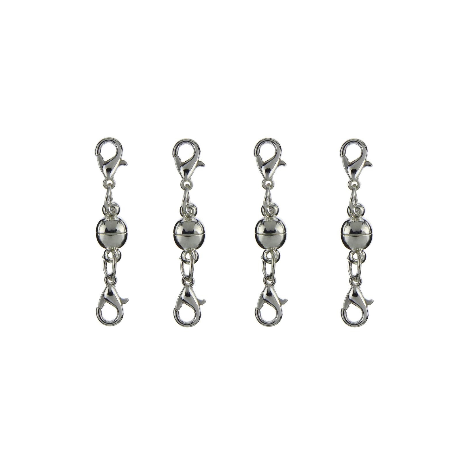 24Pcs Metal Strong Magnetic Clasps Connectors For Jewelry Necklace Making A