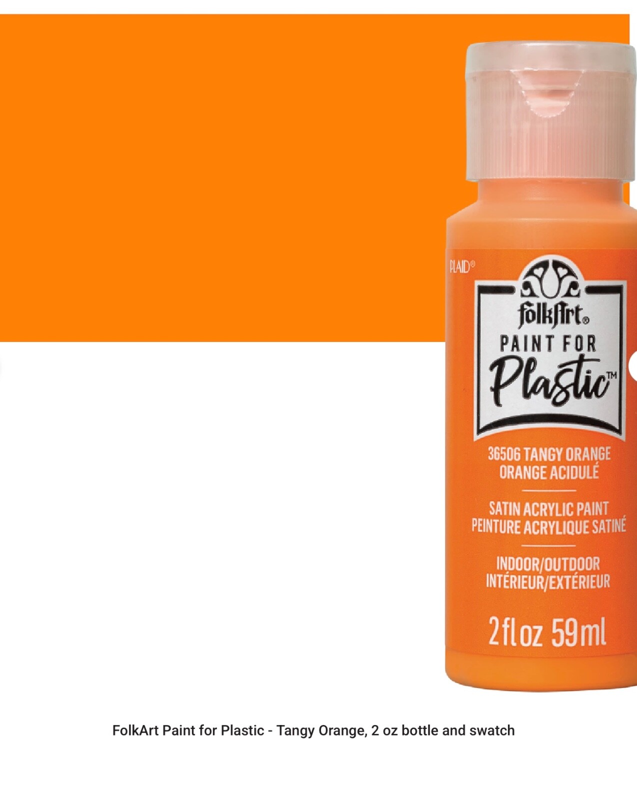 Paint For Plastic by FolkArt, Works Better on Plastics! Build a Set/CHOOSE COLOR