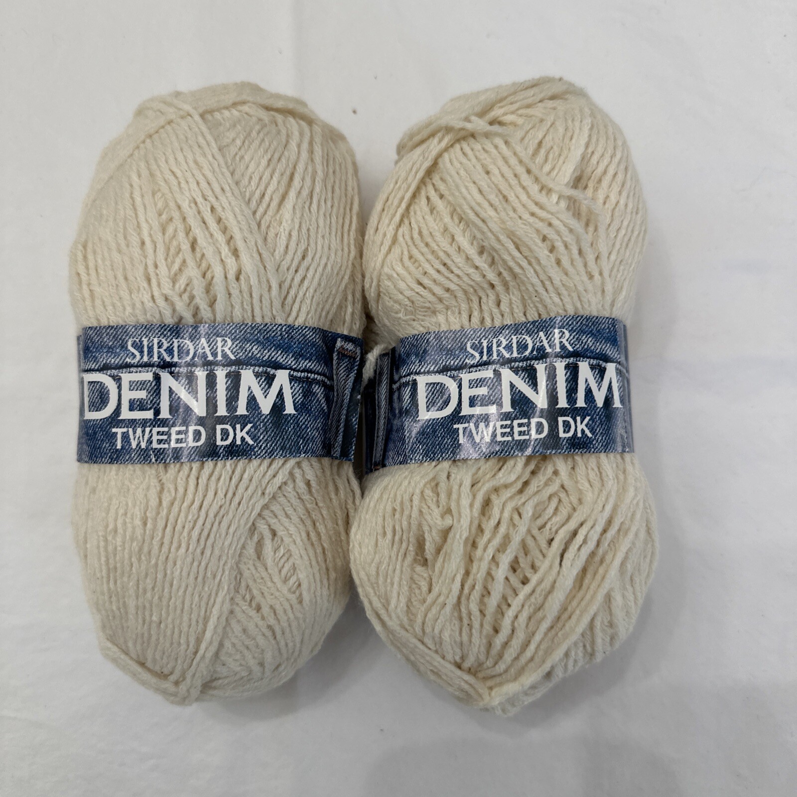 Vintage SIRDAR DENIM 2 Skeins Ivory