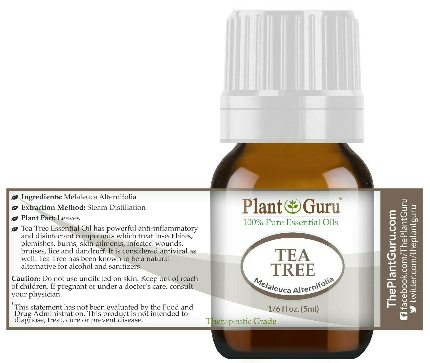 Essential Oil Set 6 – 5 ml. 100% Pure Natural Therapeutic Grade Oils Lot