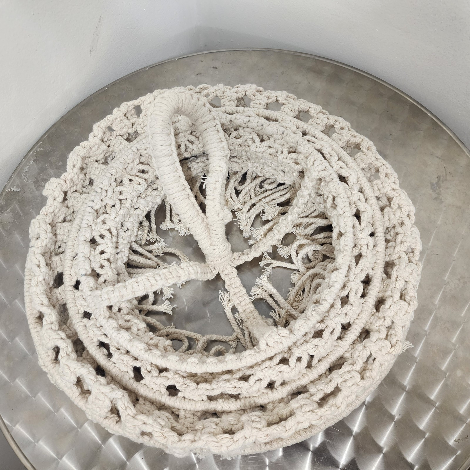 Macrame World Modern Handmade 6 pcs Rings Pendant Light Cover Shade Natural Boho