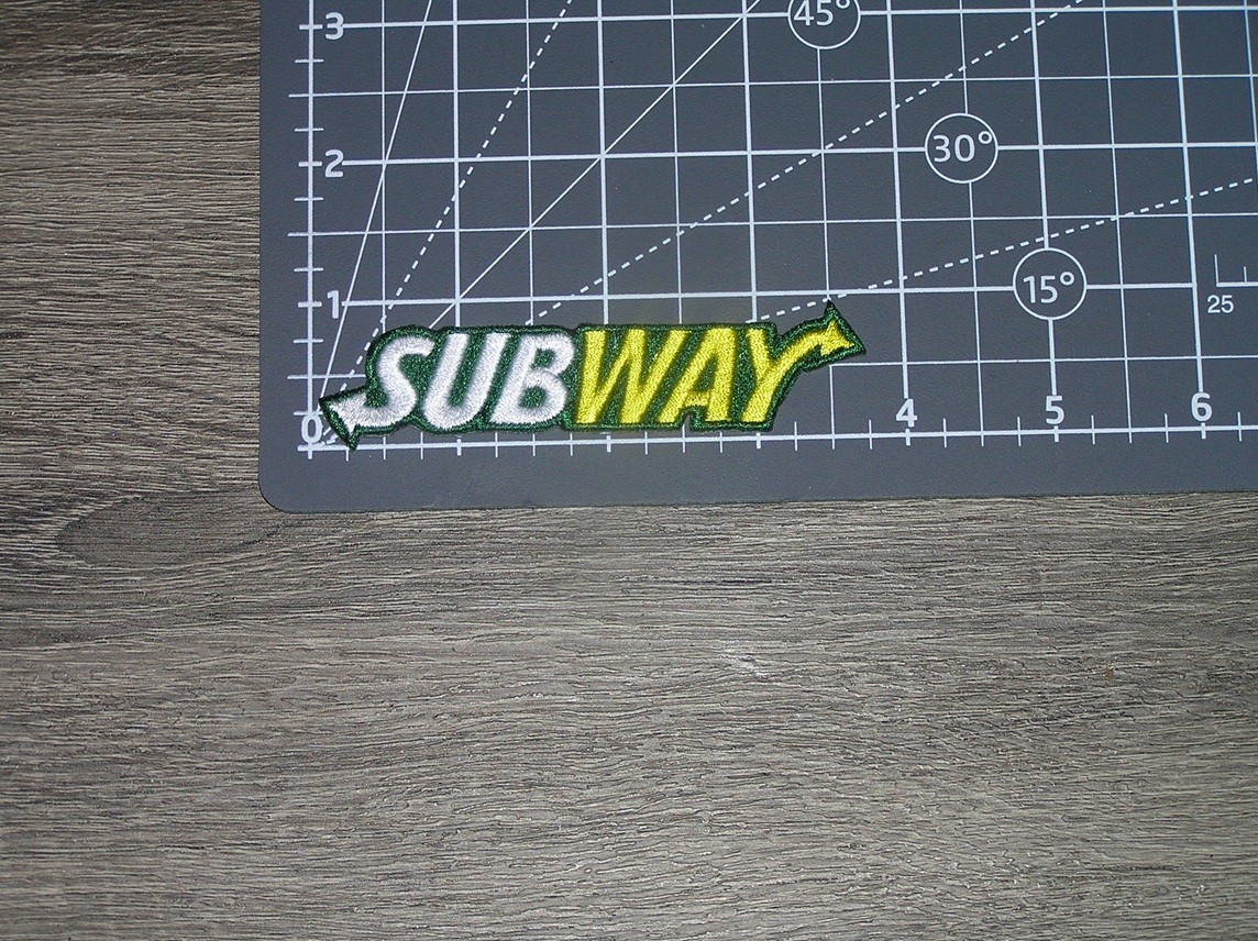 Subway Sandwiches Quick Serve Restaurant Embroidered Iron On Patch 1.75″ x 3.75″