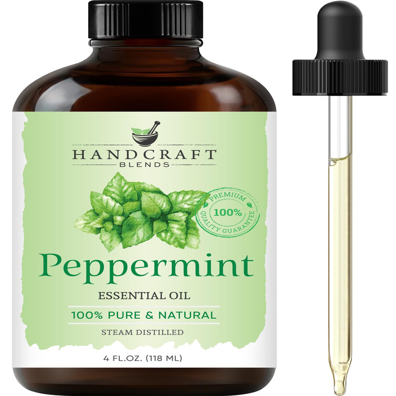 Handcraft Blends Peppermint Essential Oil Huge 4 Fl Oz 100 Pure And Natural