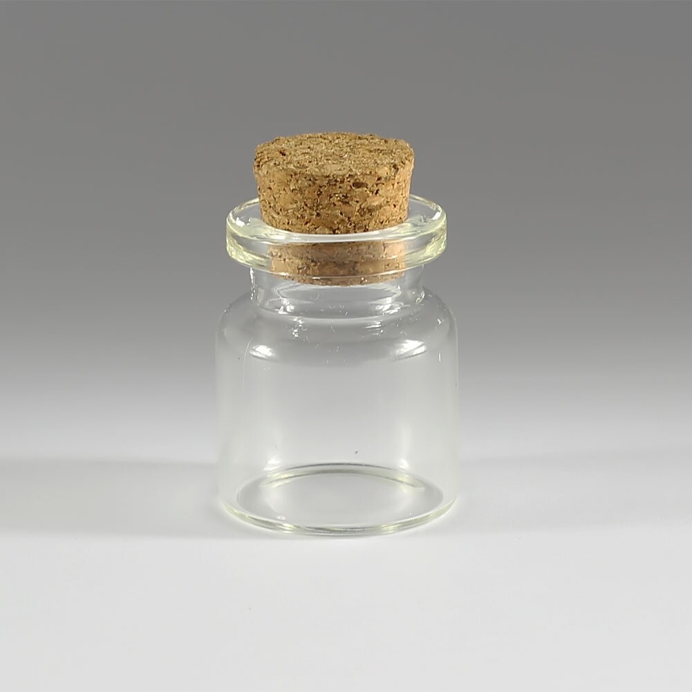 Wholesale 0.5–10ML Tiny Clear Glass Bottles Empty Glass Bottle With Cork Vials
