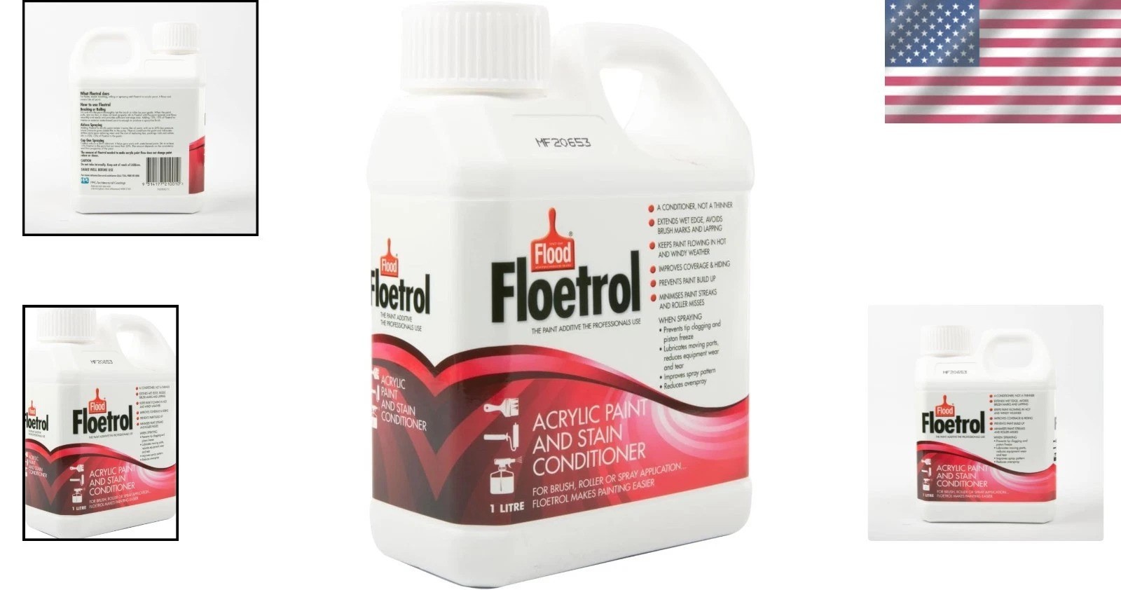 Floetrol Acrylic Paint Additive 1L – Australian Made, Superior Flow, Stain Co…