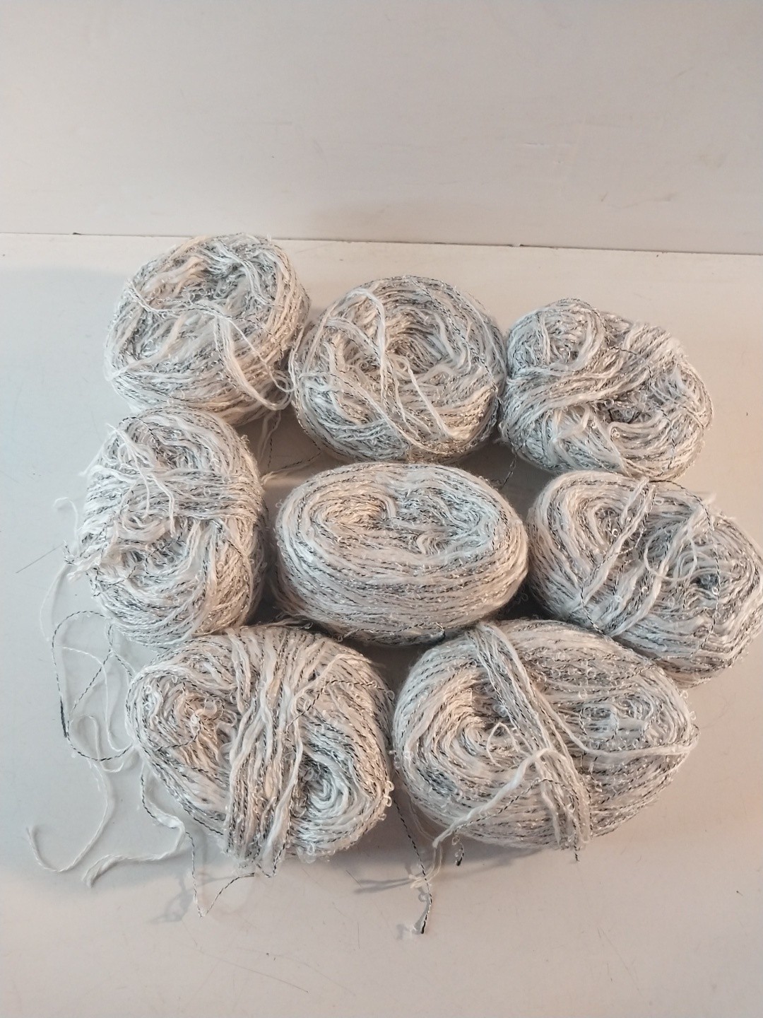 Lot of 8 Balls of unknown yarn lot