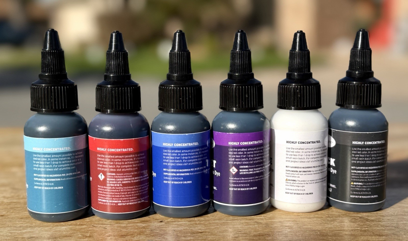 Alumilite Resin Single Various Colors 1 Oz. Liquid Resin Dyes Quantity Di$counts