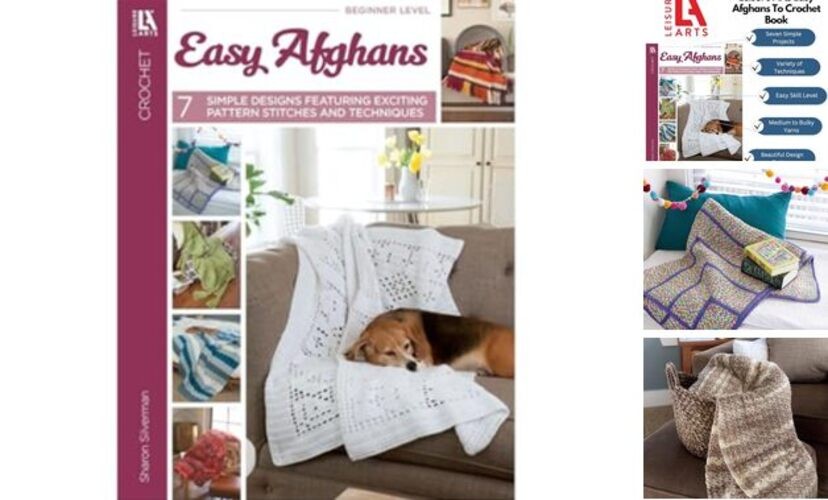 LEA Easy Afghans Crochet Bk, None