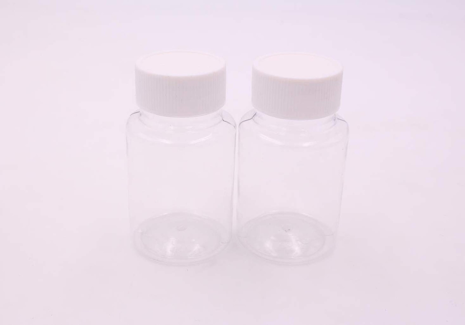 12PCS Clear Empty Portable Thicken Plastic Bottles Case with White Screw Cap …