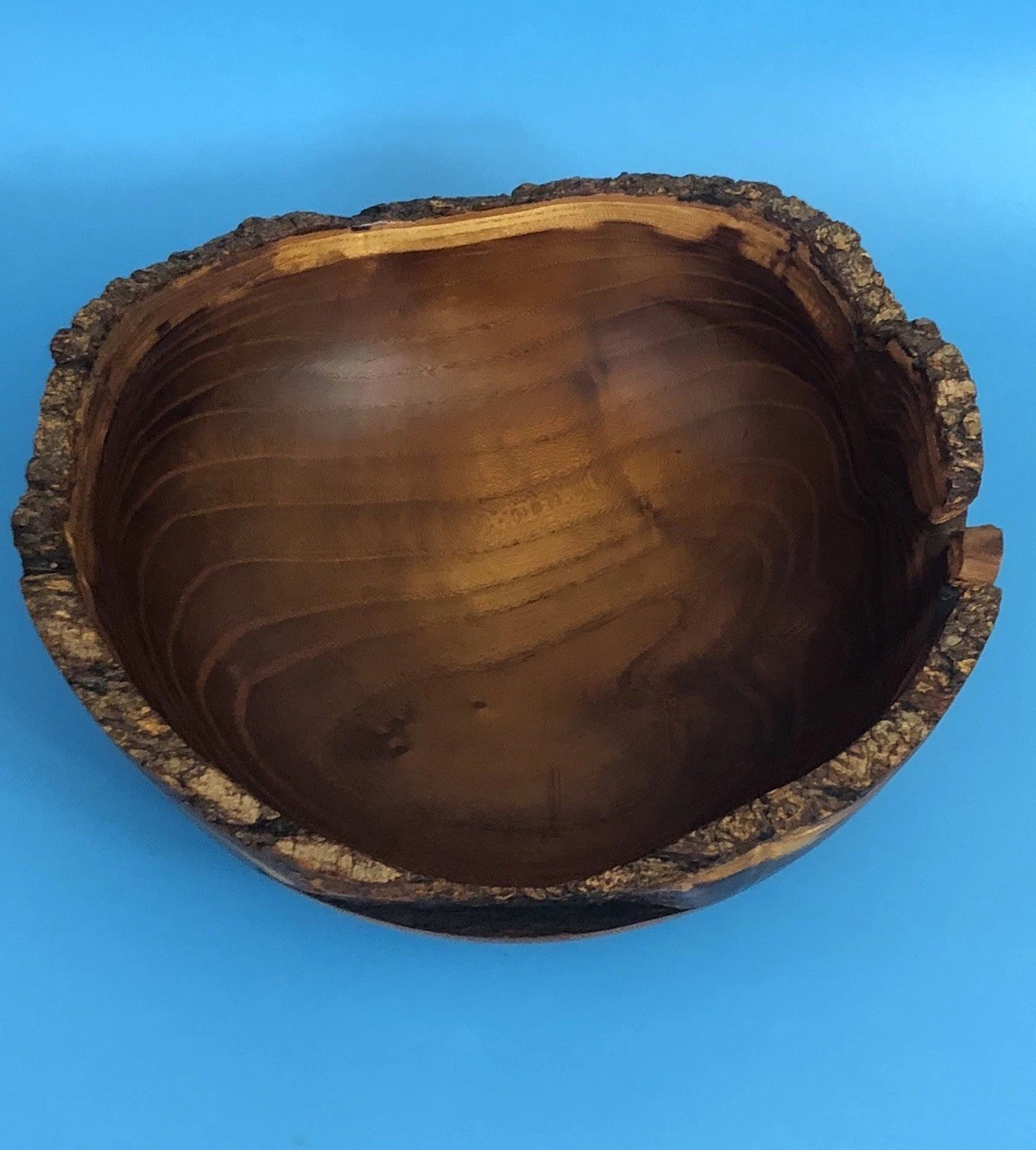 1994 Tom Mumper Mulberry Live Edge Hand-Turned Bowl Signed, Dated, #691