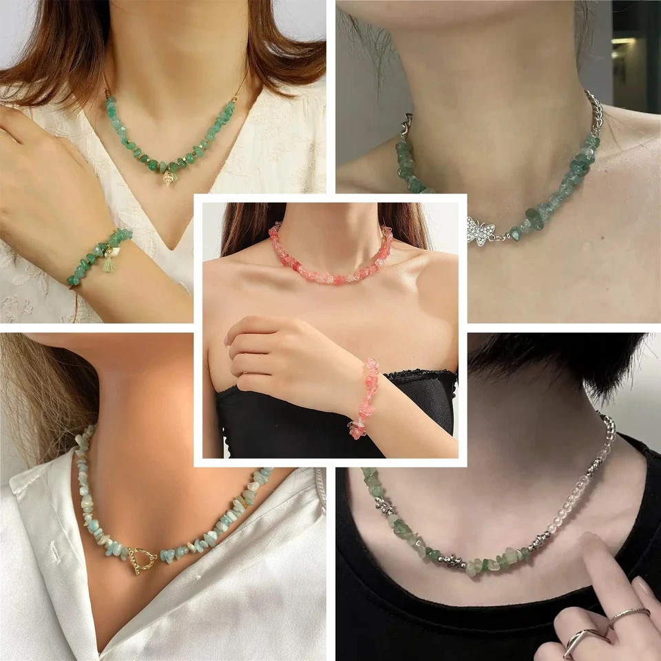 Jewelry Making Kits for Adults Women with 1200pcs 20 Colors Crystals Beads,Na