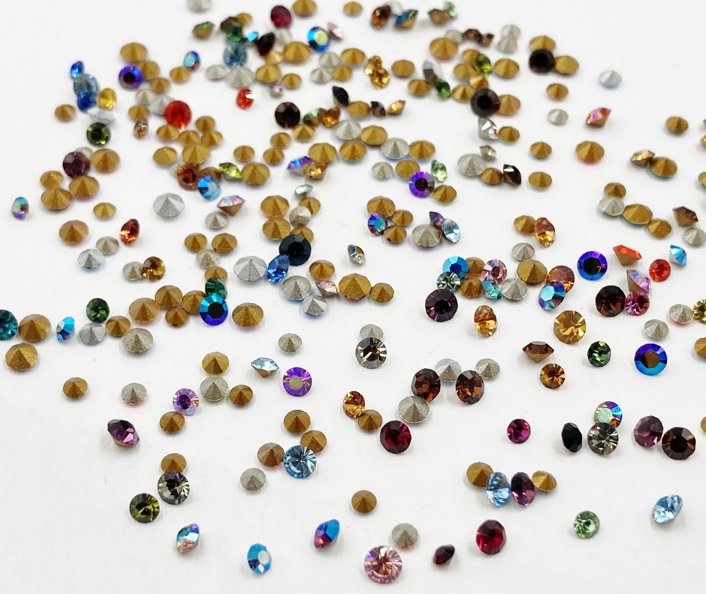 300 Vintage Swarovski Crystal 2mm. To 3mm. Tiny Rhinestones – Jewelry Repair J49