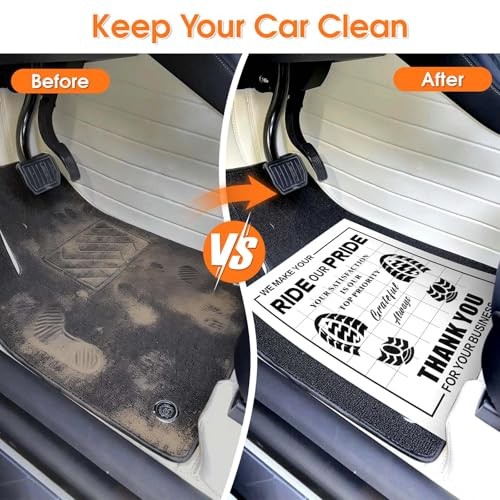 Pcs Paper Floor Mats for Cars, Disposable Automotive Floor Mats, Waterproof 100