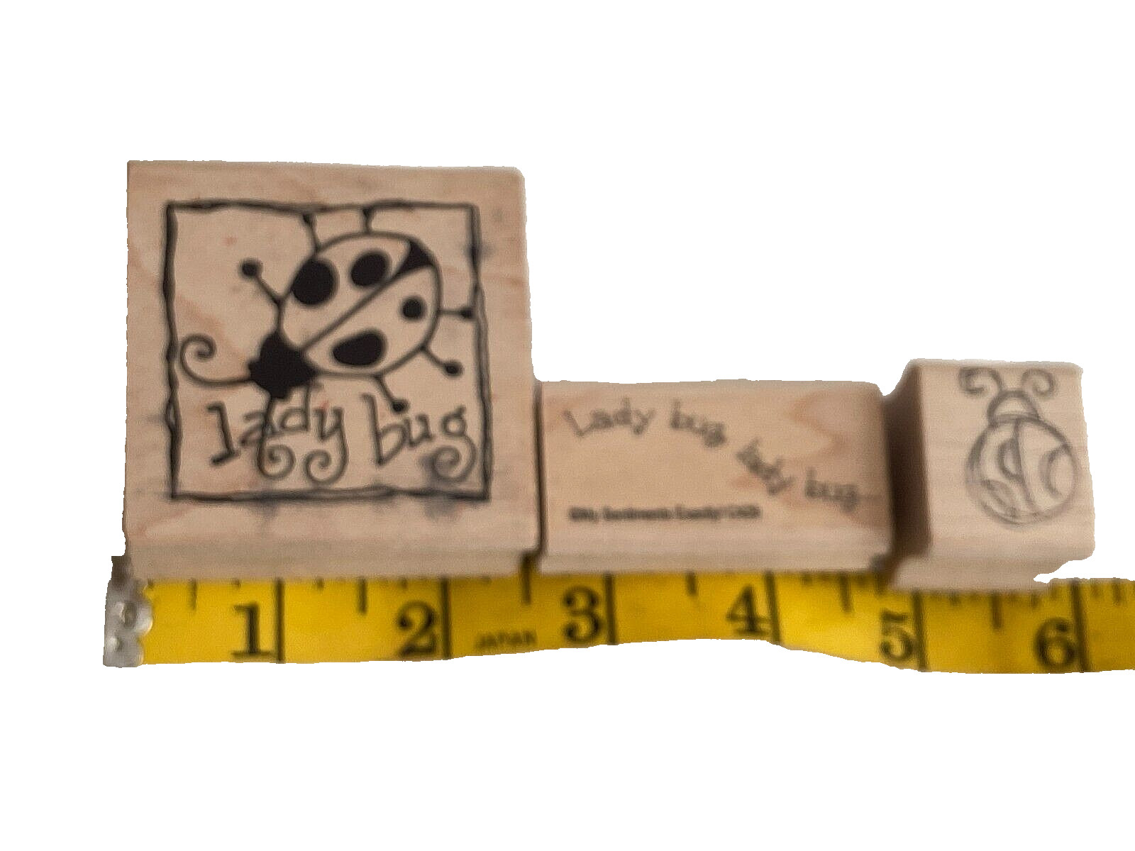 Magenta & My Sentiments ~ LADY BUG 3 pc. Rubber Stamp LOT ~ New, Unused