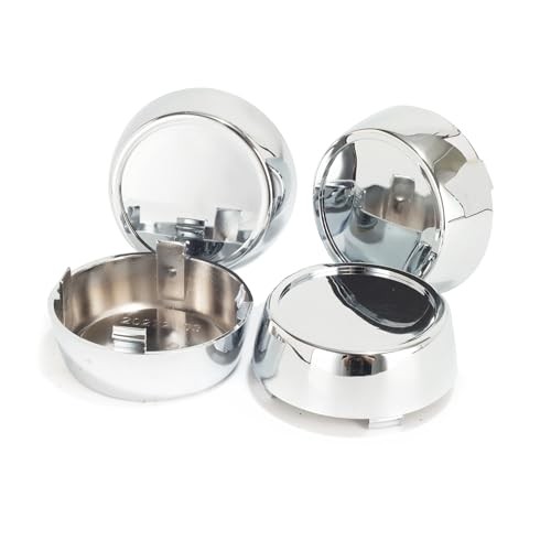 4 Pack 59 mm/2.32 in Wheel Center Caps Kit for Honda 1997-2017 CR-V chome