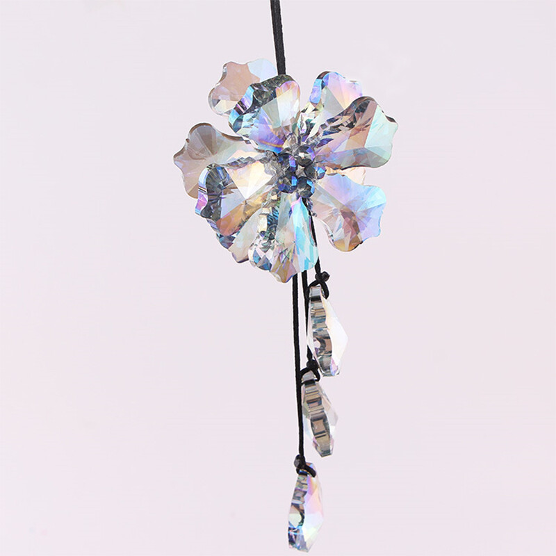 Artificial Crystal Hanging Ornaments Bling Car Rear View Mirror Pendant Decors
