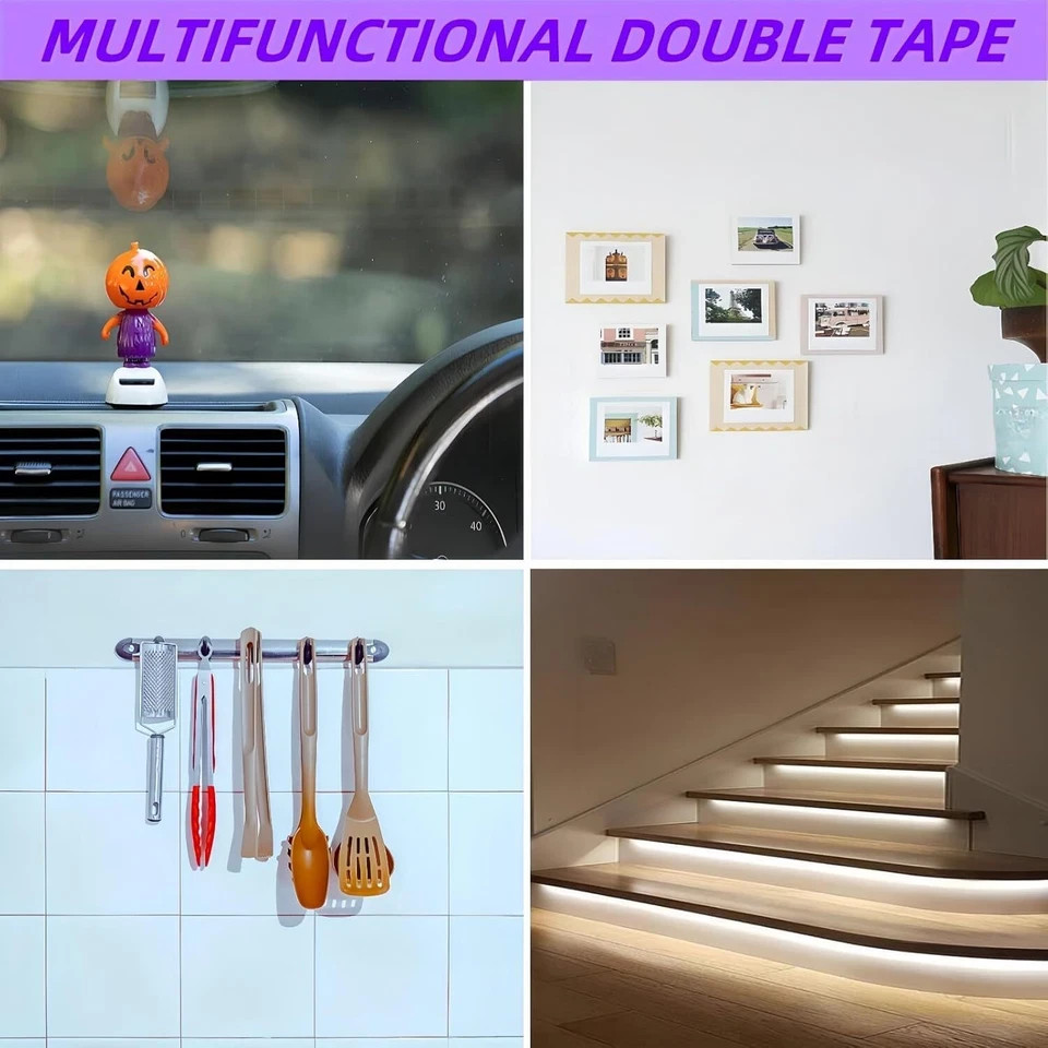 15ft 1/4″ Double Sided Tape Heavy Duty 3M VHB Adhesive Waterproof Auto Acrylic