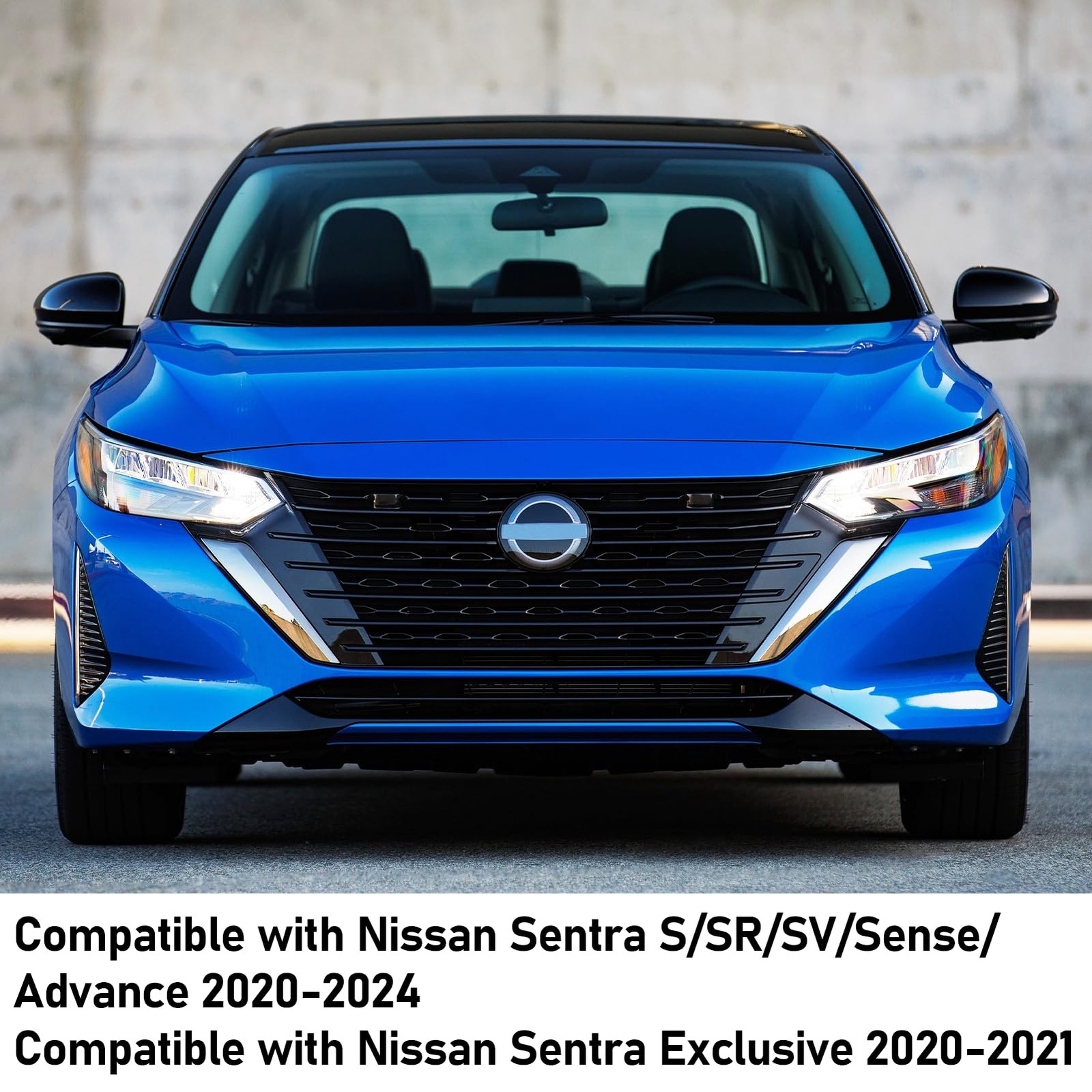 Compatible with Nissan Sentra 2020 2021 2022 2023 2024 Side Mirror Left Black