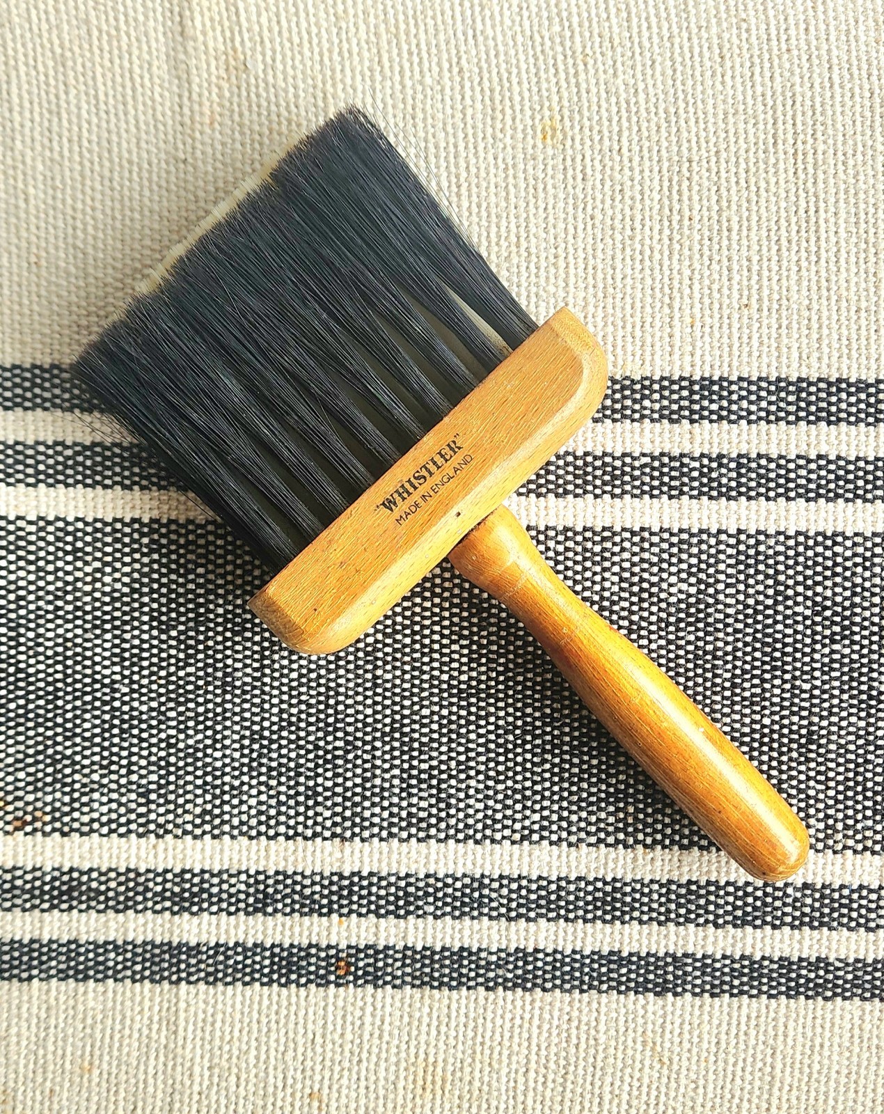 Vintage Whistler Brush Badger Hair Faux Finishes Dusting Brush New Old Stock