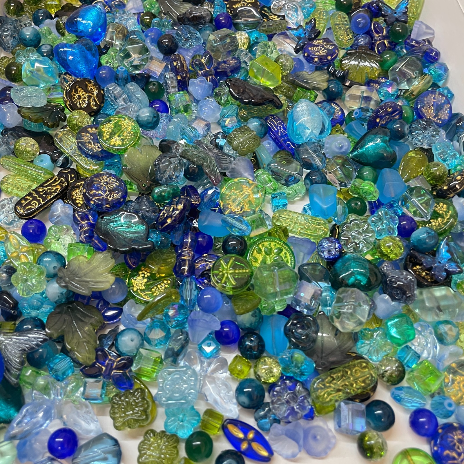 100g Handmade Glass Beads for Jewelry Making – 200 Mixed Styles Assortment