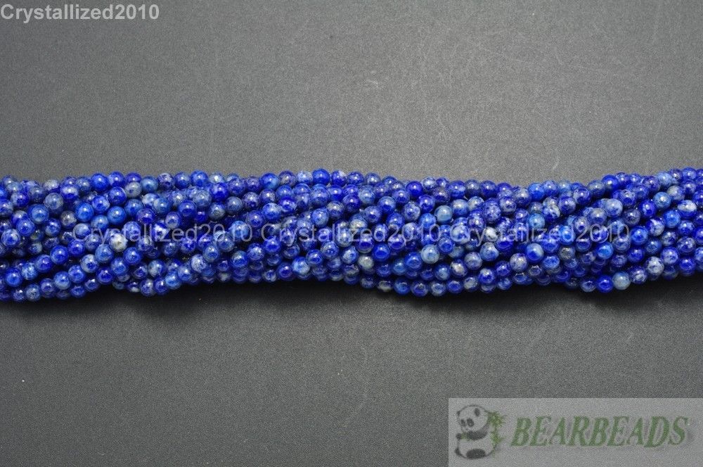 Wholesale Natural Gemstones Round Ball Spacer Healing Reiki Beads 2mm 3mm 15.5”