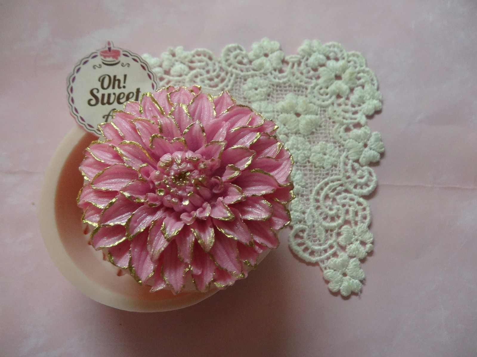 Dahlia flower silicone Mold Soap fondant cake decorating mould FDA approved