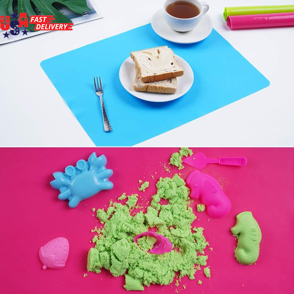 3 Pack Silicone Mat Large Silicone Sheets for Crafts, Liquid, Resin Jewelry Cast