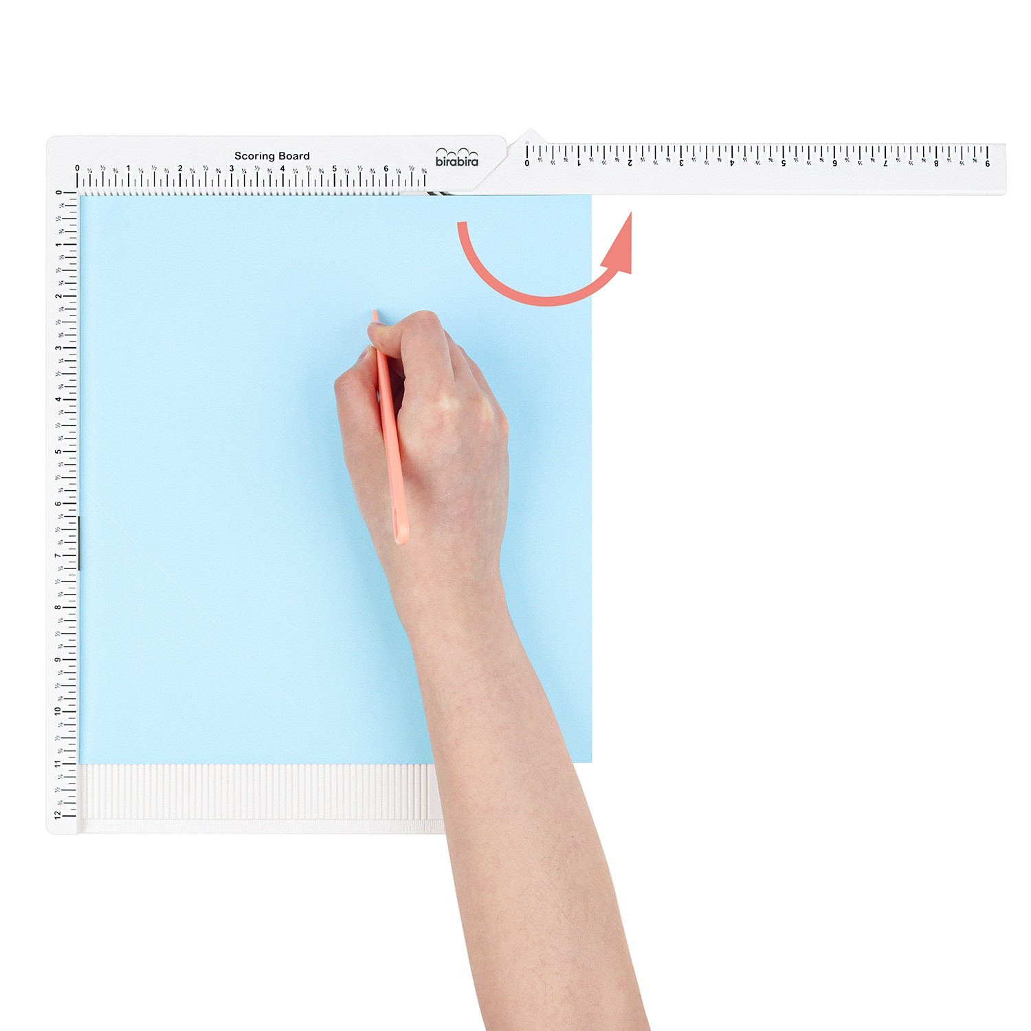 Bira Craft 12 x 6 3/4 inch Multi-Purpose Scoring Board & Score and Fold Tool