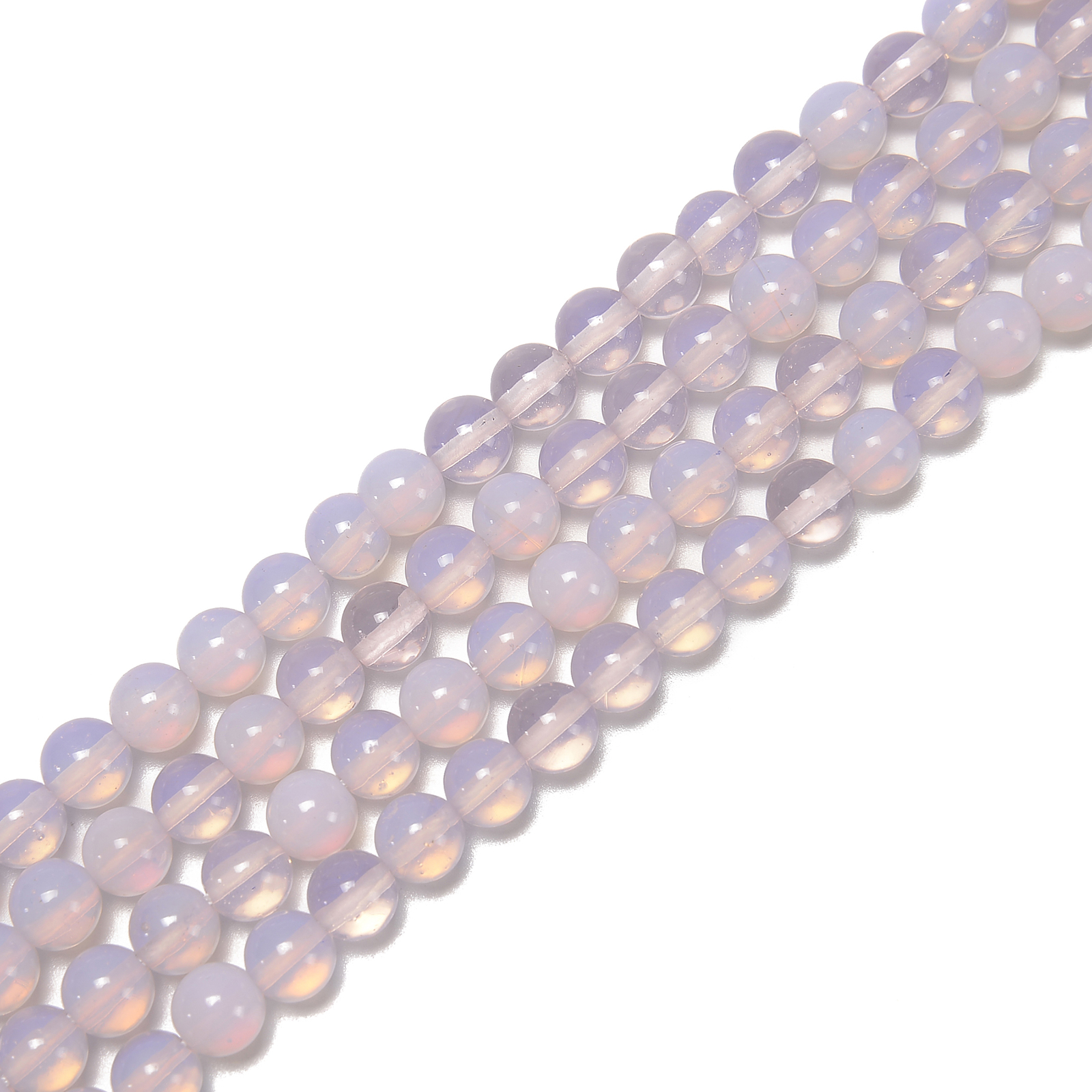 Pink Opalite Smooth Round Beads Size 6mm 8mm 10mm 15.5” Strand
