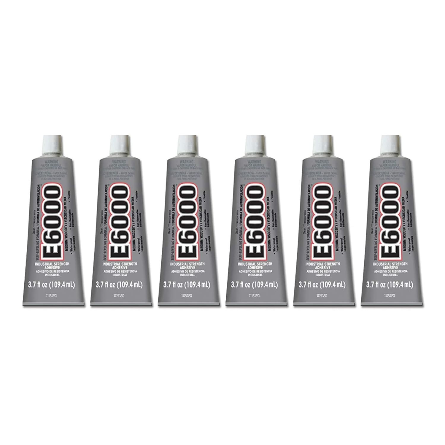 Eclectic Products 220011 6 Pack 3.7 oz. E-6000 High Viscosity Multi-Purpose Adhe