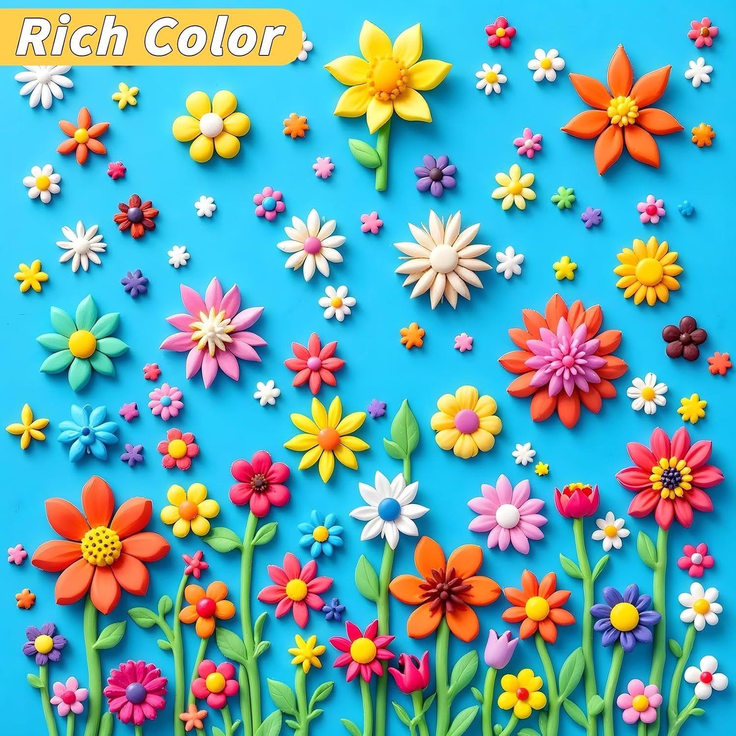 285 Pcs Polymer Clay 120 Colors Oven Bake Modeling Clay | Clay DIY Starter Kit w