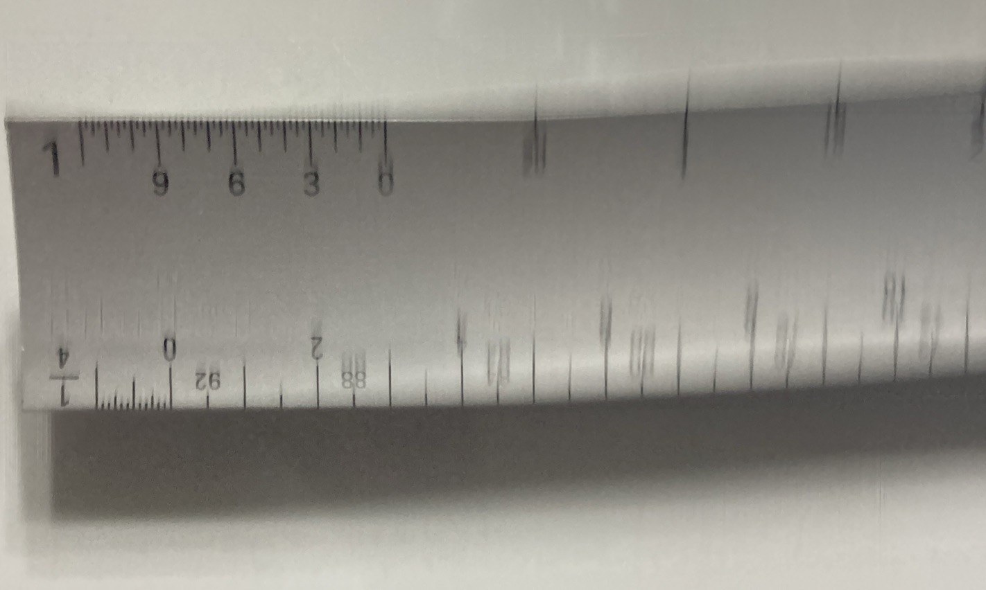 ALUMICOLOR 3030 ARCHITECT SCALE HOLLOW ALUMINUM 12 INCH RULER