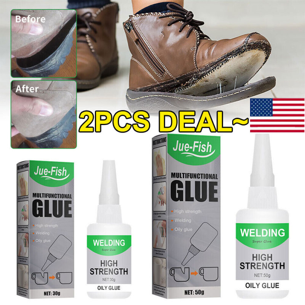 2 Pack Multifunctional Welding High-Strength Oily Glue Universal Super Glue 50g