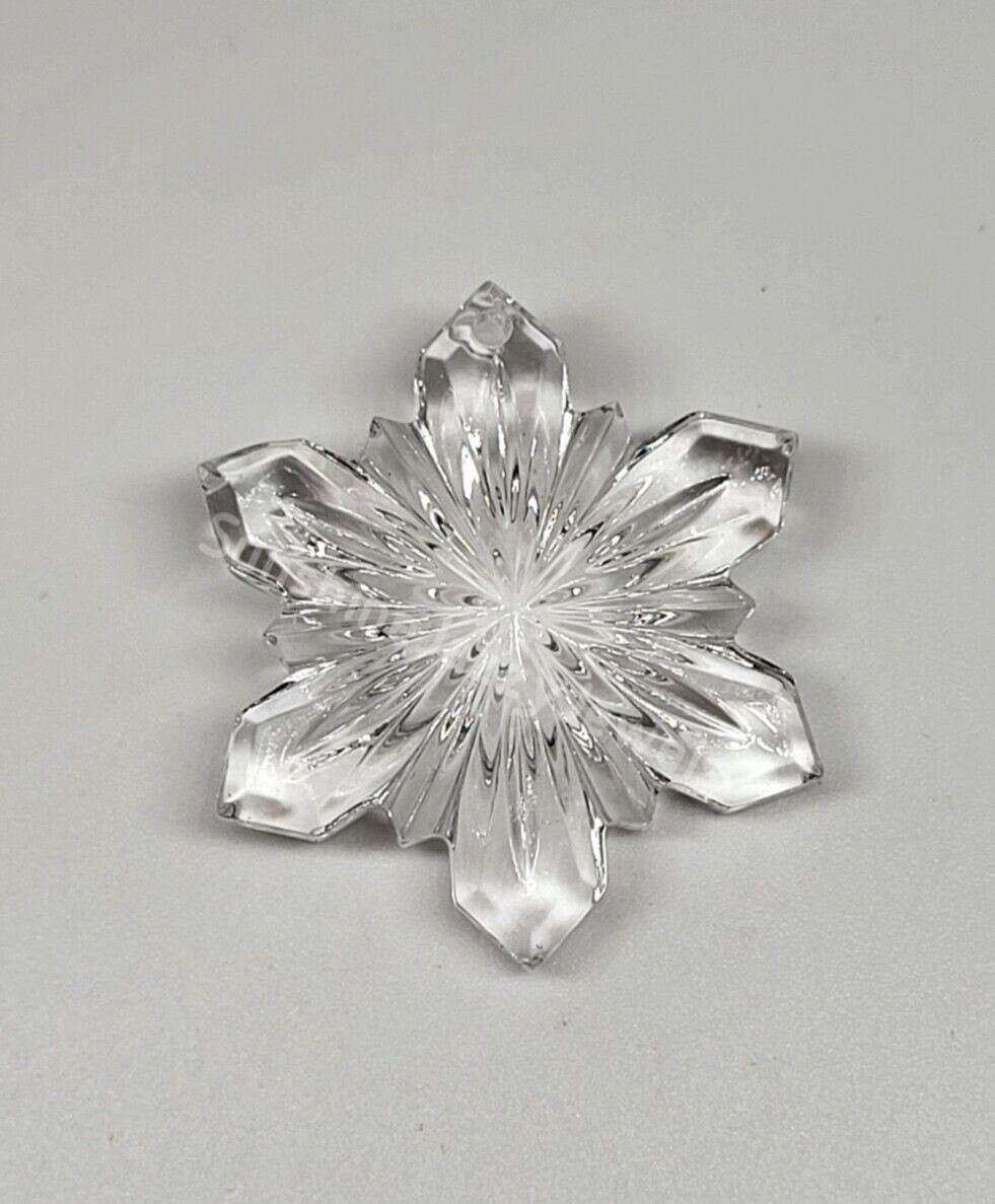Swarovski Crystal Vintage Clear 28mm Snowflake 6743/3 Pendant Ornament; RARE