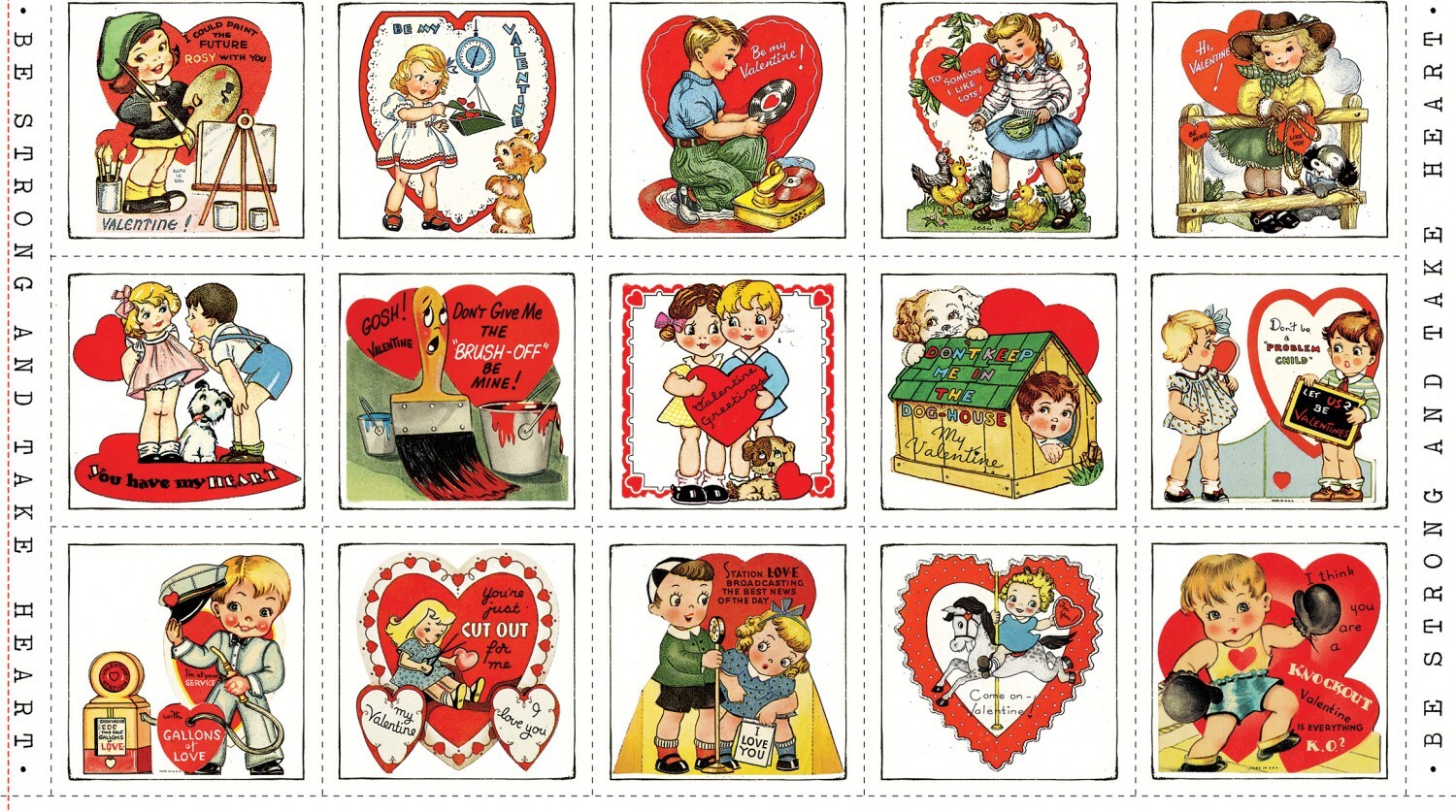 Take Heart 24in x 43in Patch Panel Valentines by Riley Blake Fabrics