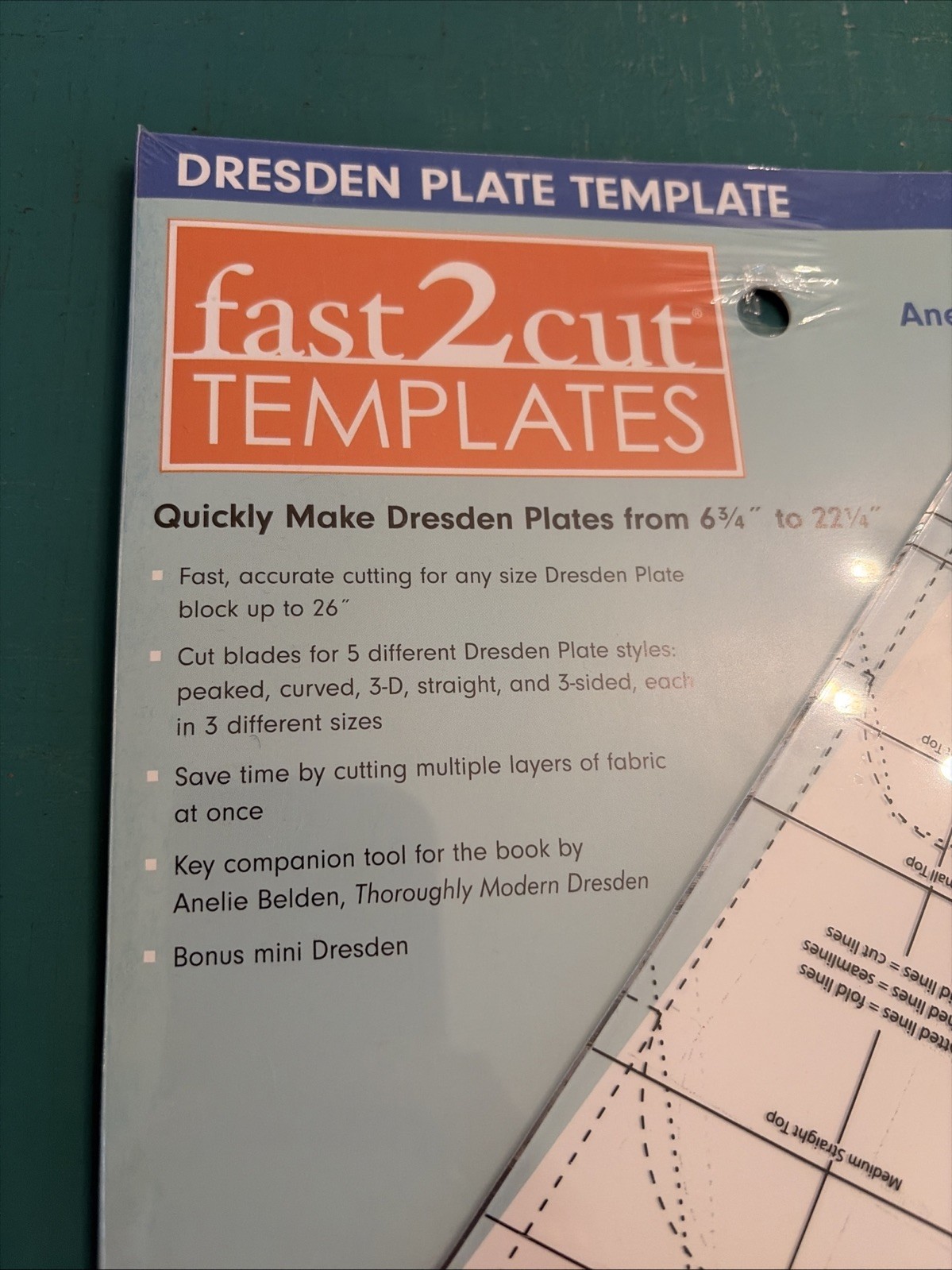 Fast2Cut Acrylic Dresden Template Modern Quilting Sewing Tool Fabric Cutting Lot