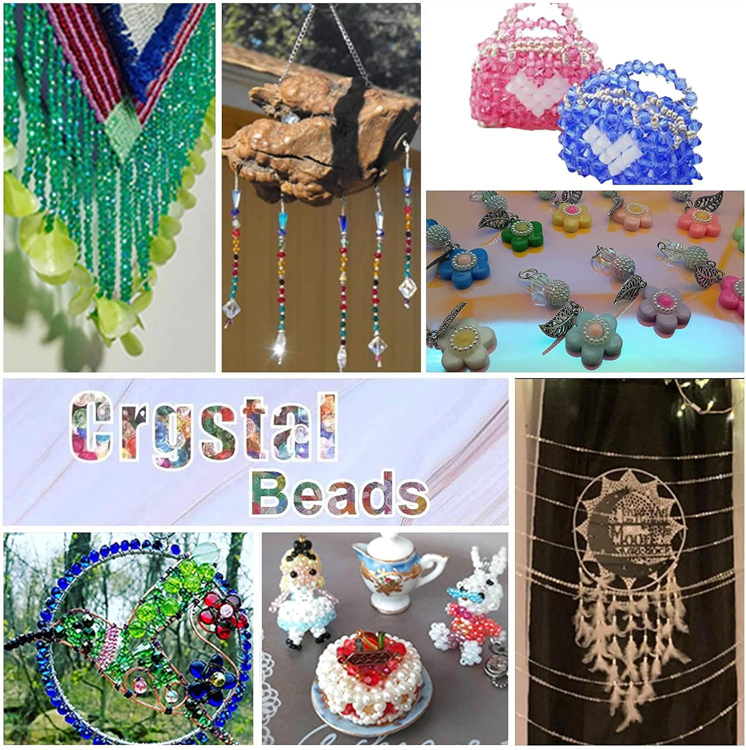 2160Pcs 6Mm Crystal Beads Bicone Bracelet Bead Faceted Acrylic Beads 24 Colors R