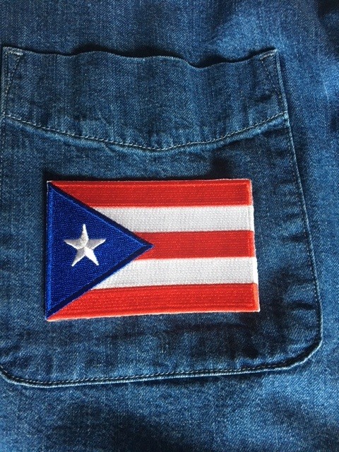 PUERTO RICO FLAG PATCH EMBROIDERED APPLIQUE IRON-ON SEW-ON (3 1/2″ x 2 1/4″)