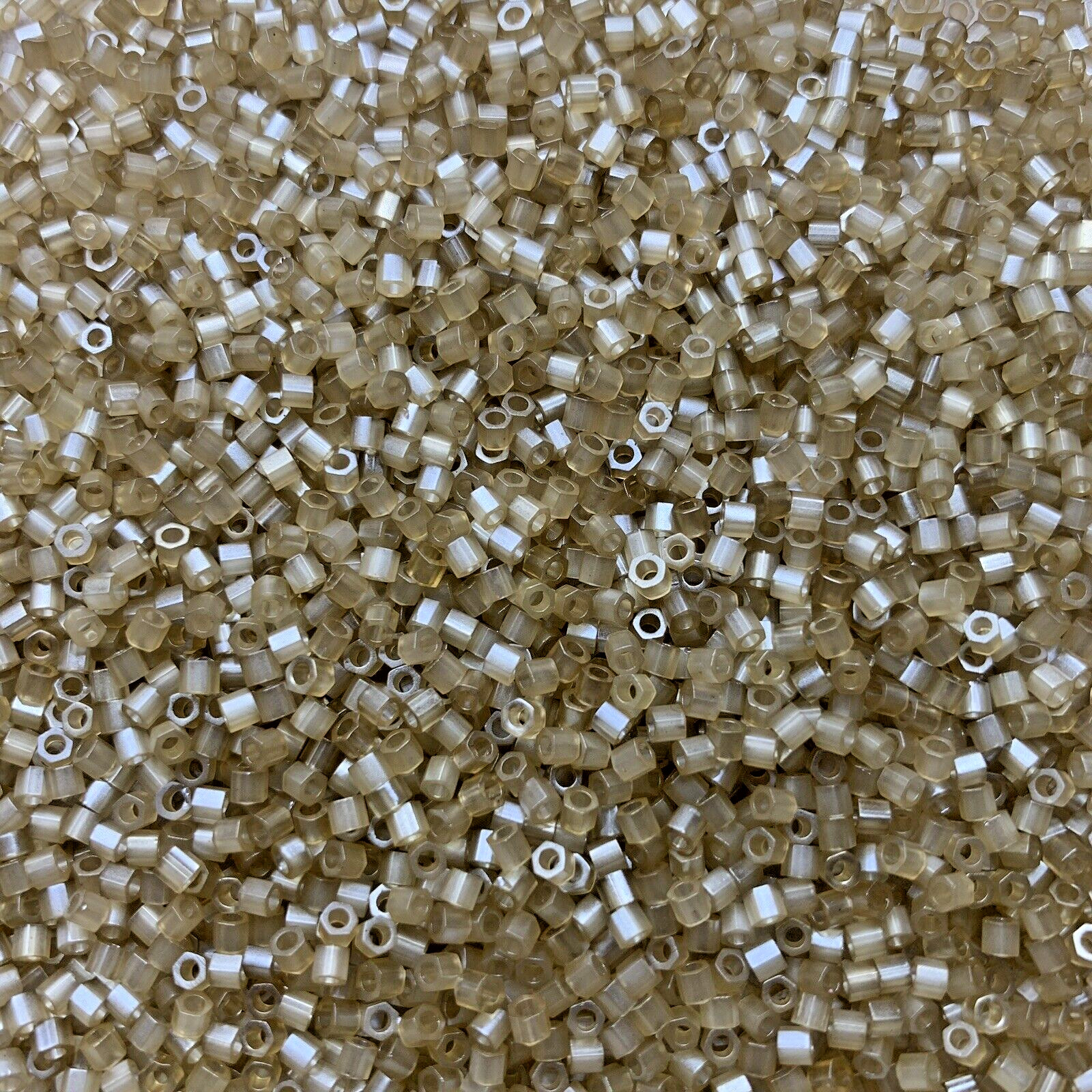 Wholesale 4Oz/114G Delica Beads Bulk Lot Gold & Silver Mixed 2.0-2.3mm Diameter