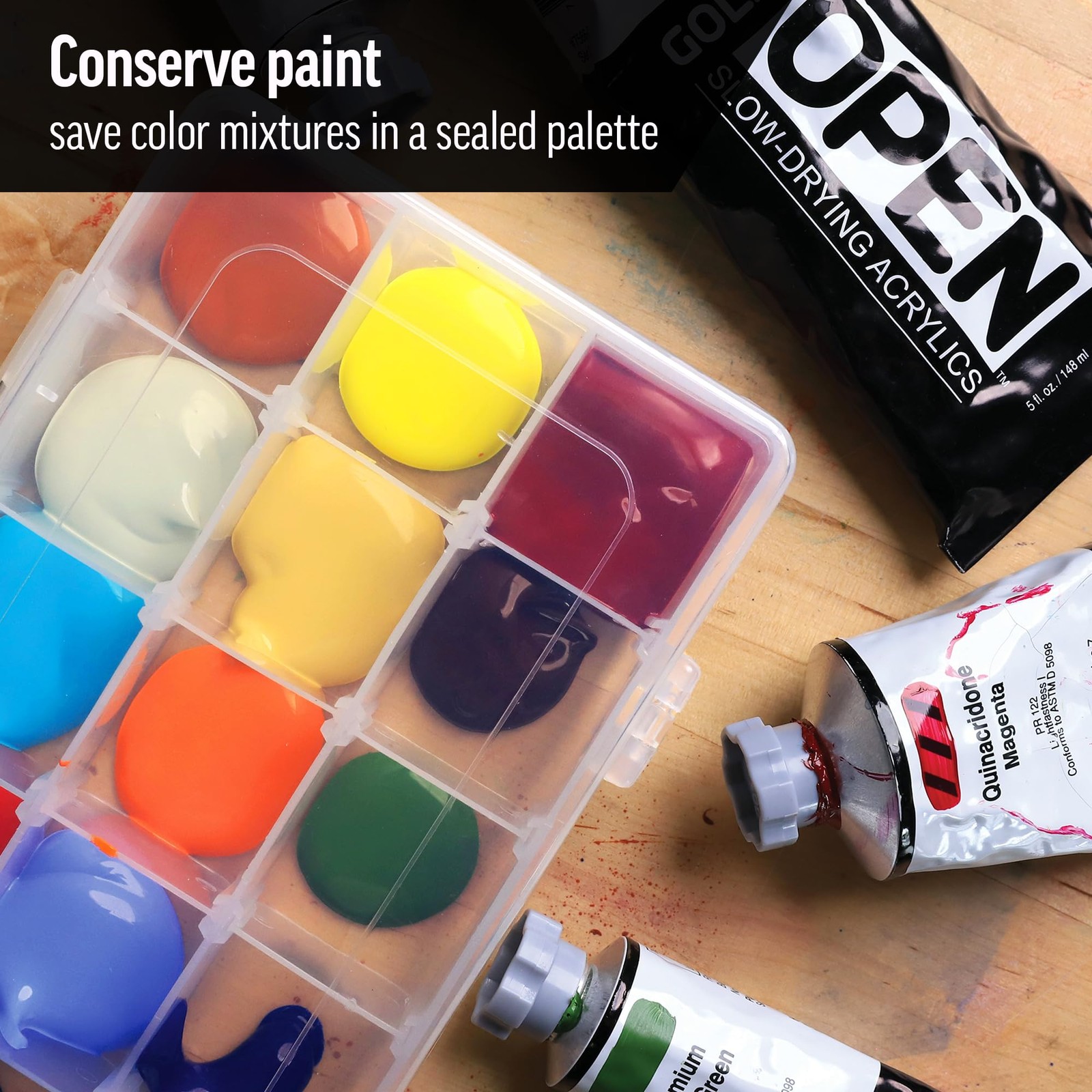 OPEN Slow-Drying Acrylics by GOLDEN, Ultramarine Blue, 2 fl oz.