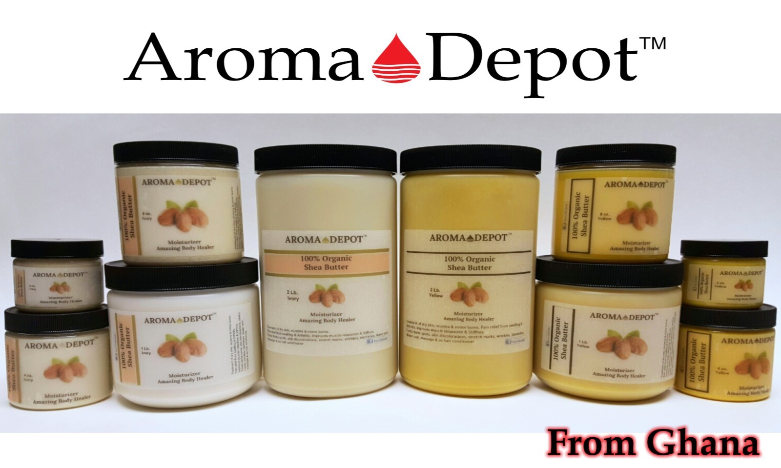 Raw African Shea Butter Bulk 100% Pure Unrefined Natural Body Butter From Ghana
